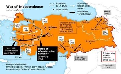 Ottoman forces during the War of Independence, veterans who formed Atatürk's Liberation Army